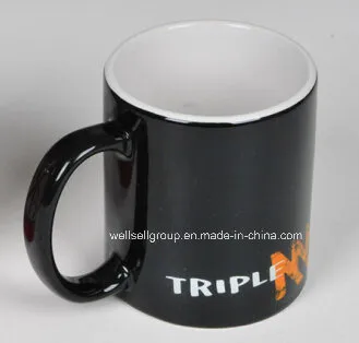 Black Triple Promotional Coffee Mug for Gift (CPBZ-4090)