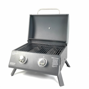 Gas Grill Portable Outdoor Camping Grills Stainless Steel 304 Bbq Double Side Burner Bbq Gas Grill Factory