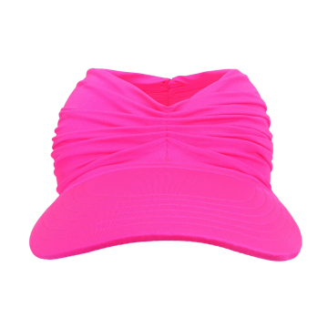 Custom Logo Sun Protective Ponytail Paille Chapeau de paille avec visière transparente