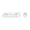 3mm 850nm LED de orificio pasante 0,2W Tyntek