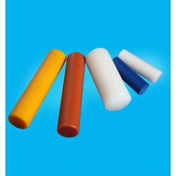 Colored cast polyurethane material rod