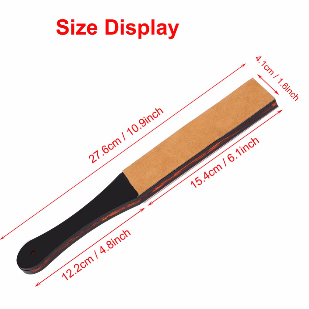 Manual Double-layer PU Leather Shaving Strop Straight Razor Sharpener Strap Belt Necessary Shaving Strap Tool Knife Sharpener