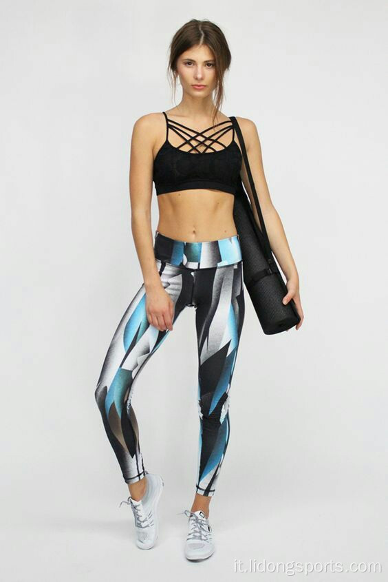 Ladies Athletic Sports Legging Fitness Yoga Wear Stone