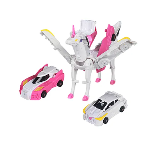 Hot Selling 2023 Carbot Car Toy 2in1 Deformation Unicorn Model Gift for Girls