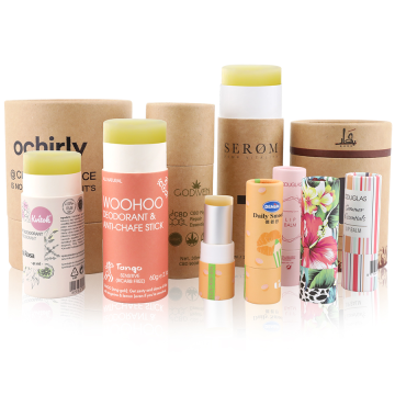 Recycled Cardboard Deodorant Packaging Craft Paper Tube