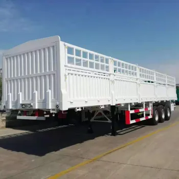 China Factory High Quality 60 Tons 3 Axles Fence Side Wall Semi Trailer On Sale