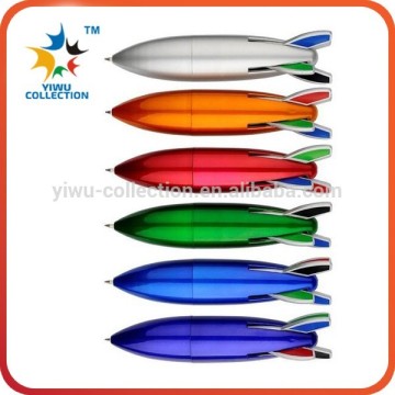 4 in 1 multicolor ball pen with one pencil custom logo for promotional