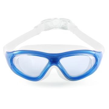 Customized OEM Waterproof Silicone Large Frame Swimming Goggles for Adults