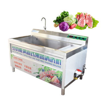 Machine à lavage des fruits et légumes industriels: Système de nettoyage de trempage de l'eau chaude et de bulles d'air