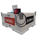 Double walled self bunded diesel tank with pump