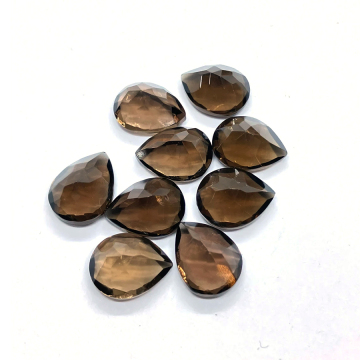 Premium Quality Natural Smoky Quartz Pear Shape Cutting