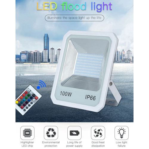 Remote Control RGB Outdoor Floodlights