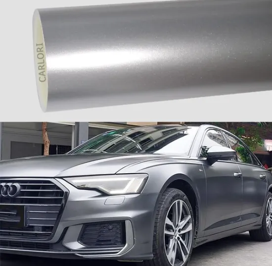 satin silver car wrap vinyl