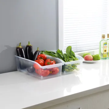 plastic refrigerator food storage box