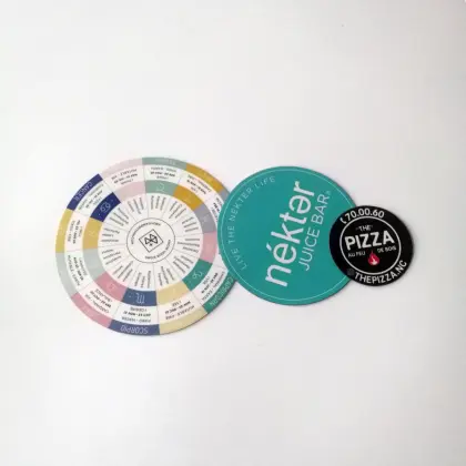 Full color print circle shaped car magnet decal