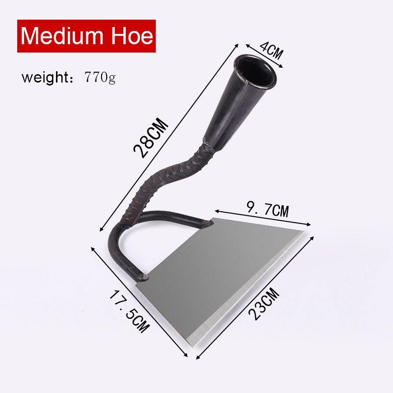 New type manganese steel hollow hoe agricultural weeding tool garden small hoe
