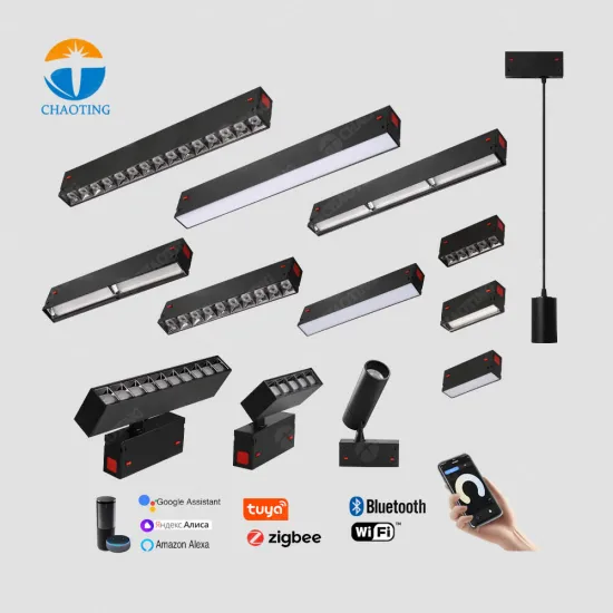 Adjustable LED Track Lighting: 2700K-5000K, 7W-30W