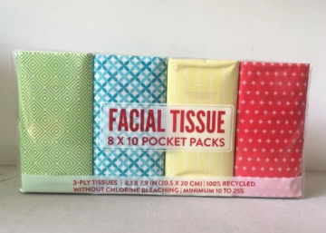 Pocket Tissue with colorful package