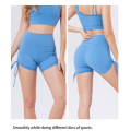 side drawstring Athletic Booty Shorts