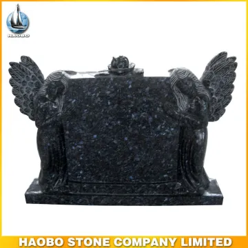 Double Weeping Angel Funeral Monument