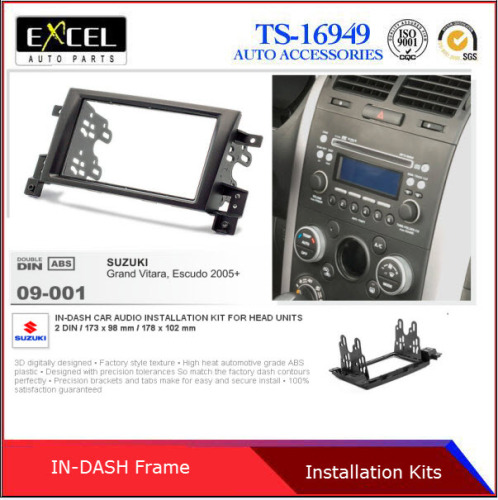 Radio Fascia Panel for Suzuki Grand Vitara III Stereo Facia Dash CD Trim Installation Kit