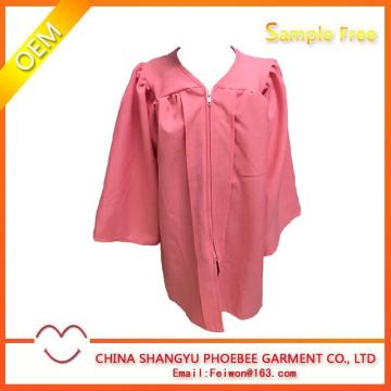 Matte high quality children graduation gown for kids