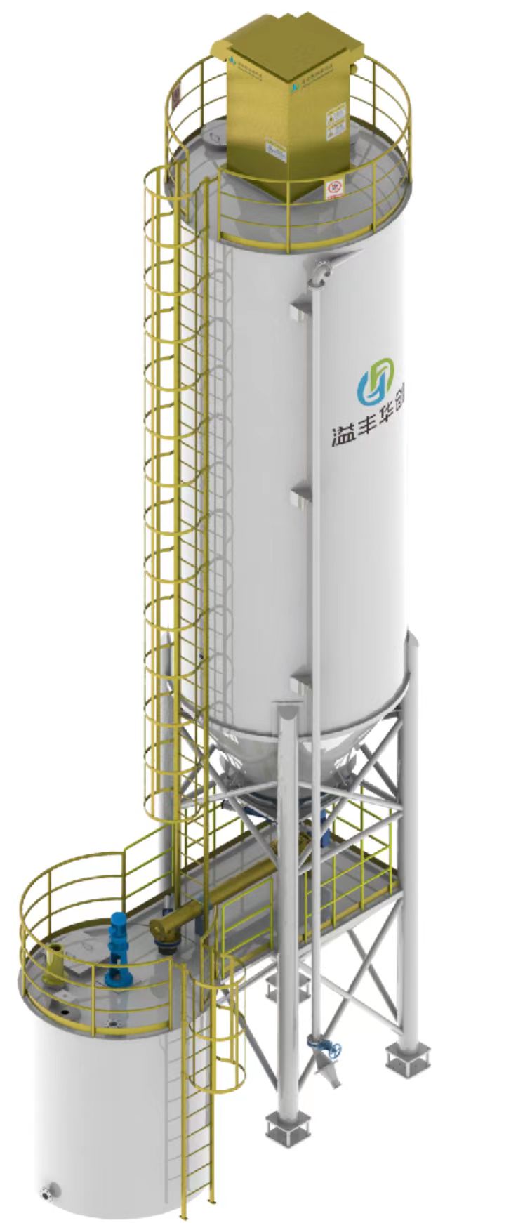 Cement and lime silo system