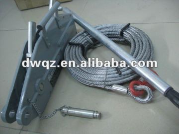 aluminium alloy wire rope pulling hoist