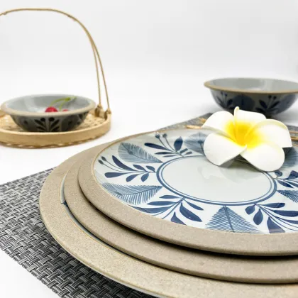 ceramics plate round ceramic charger plate porcelain dish