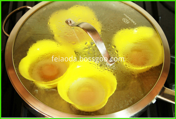 Silicone egg poacher Silicone egg poacher
