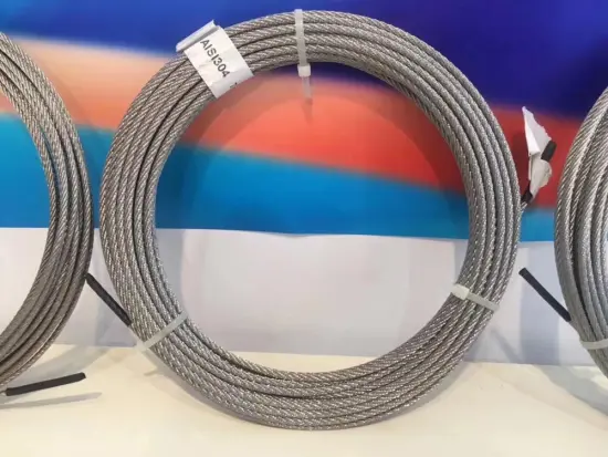 316 stainless steel wire rope 7x7 6.0mm