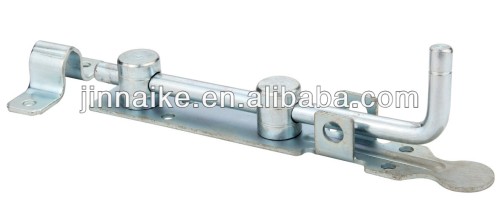 white zinc galvanized steel gate latch