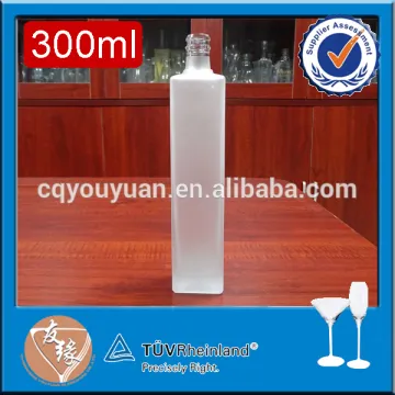 New style high quality flint glass frosted white 300ml 500ml coconut oil bottle manufacture