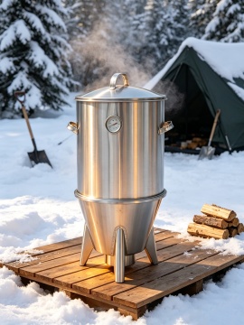Efficient Vertical Drum Roaster with Durable Galvanized Grid
