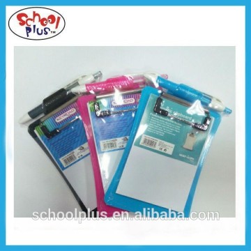 Magnetic mini clipboard with ballpoint pen
