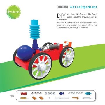 Diy Educational Toys Non Toxic Air Car Toy , Classic School Assembly 