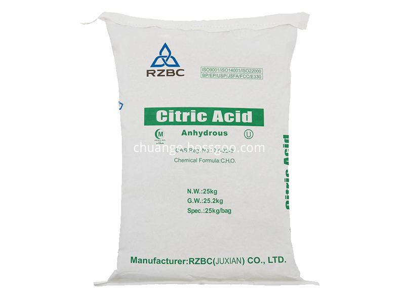 Food Beverage Grade Citric Acid Anhydrous 8-30Mesh