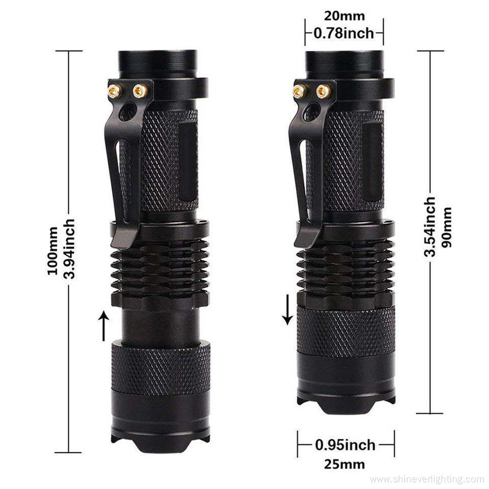 Waterproof IP54 Mini Portable Torch Light