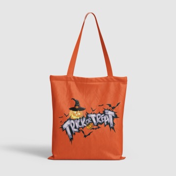 Trickster&#39;s Delight Halloween Canvas Tote