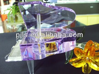 Crystal purple piano gift crystal grand piano