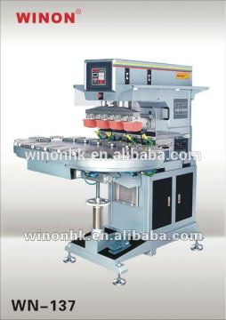 WINON WN-137 Four Colours Inkwell pad printing machine\ with Convey Worktable