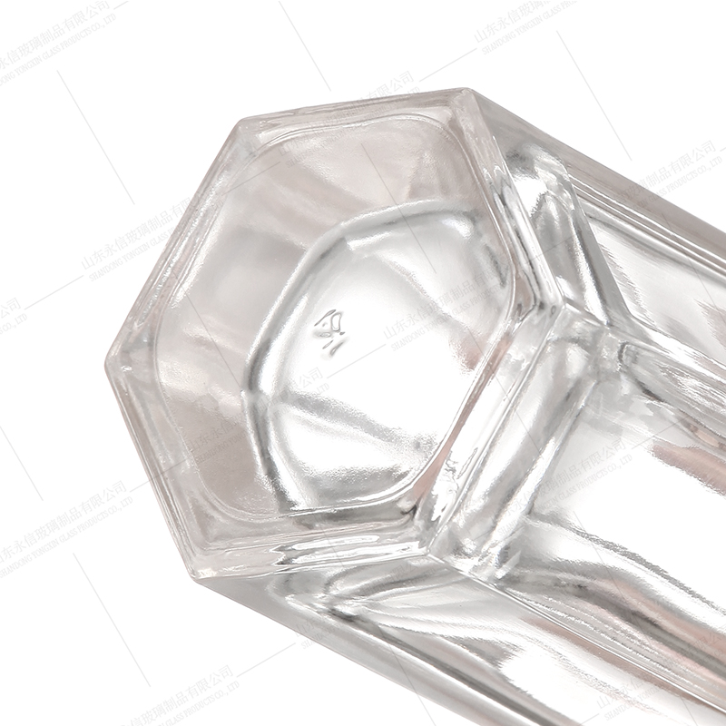 Hexagon octagon glass perfume spray diffuser bottles