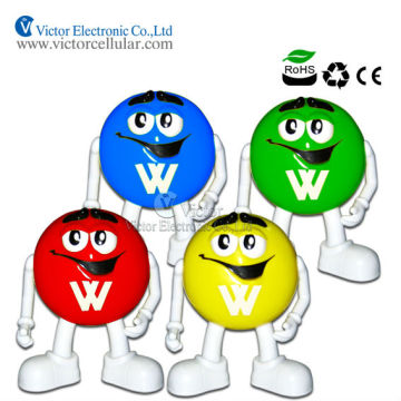 M&M's Style Portable Mini TF USB Speakers for cellphone, tablet, PC, MP3, etc.