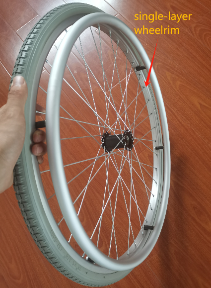 Durable Single-layer Aluminum wheel rim for Daily Wheelchair