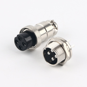 GX16 4 Pin Plug Socket Connector