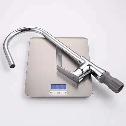 Brass Polished Industrial Kitchen Faucet