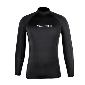 Seaskin Мужчины с длинным рукавом против UV Rash Guard