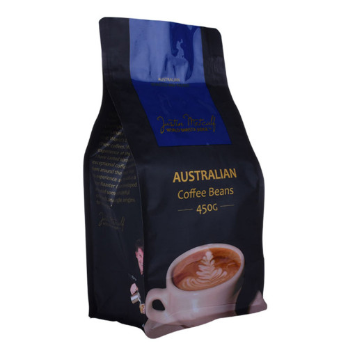 Pocket Zipper Digital Print Box Bottom Coffee Bag