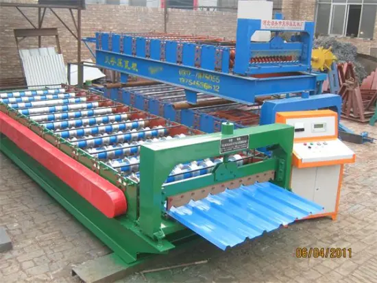 Newly molding high efficiency glazed roof tile machine