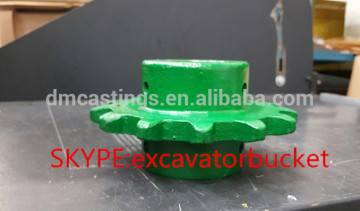 casted parts and gear parts with CNC maching